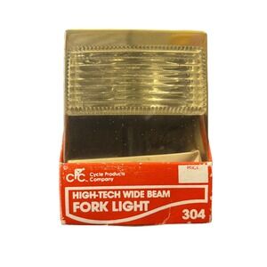 Vintage 1987 CPC High-Tech Wide Beam Fork Light 304 Bicycle Safety Lamp NOS